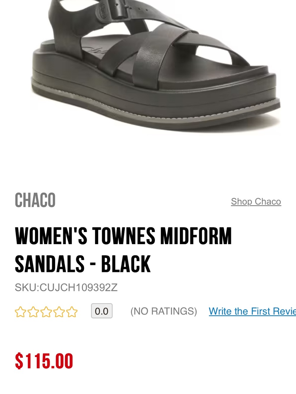 Chaco Women's Sandals - Black